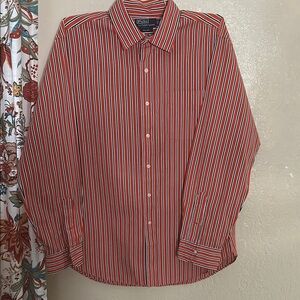Polo by Ralph Lauren Men's Red Striped Shirt